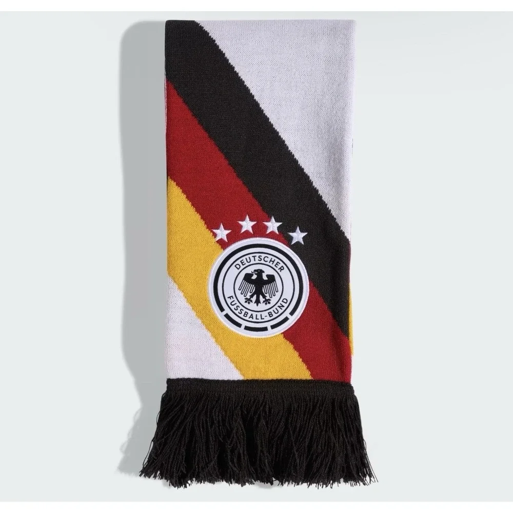 Adidas Germany Scarf Logo And Crest Unisex German Flag Colors NWT